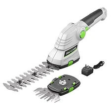  Cordless Grass Shears 2-in-1 Handheld Hedge Trimmer,7.2V Electric Grass 