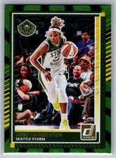 2025 Donruss WNBA Jordan Horston Green Laser #15 Seattle Storm
