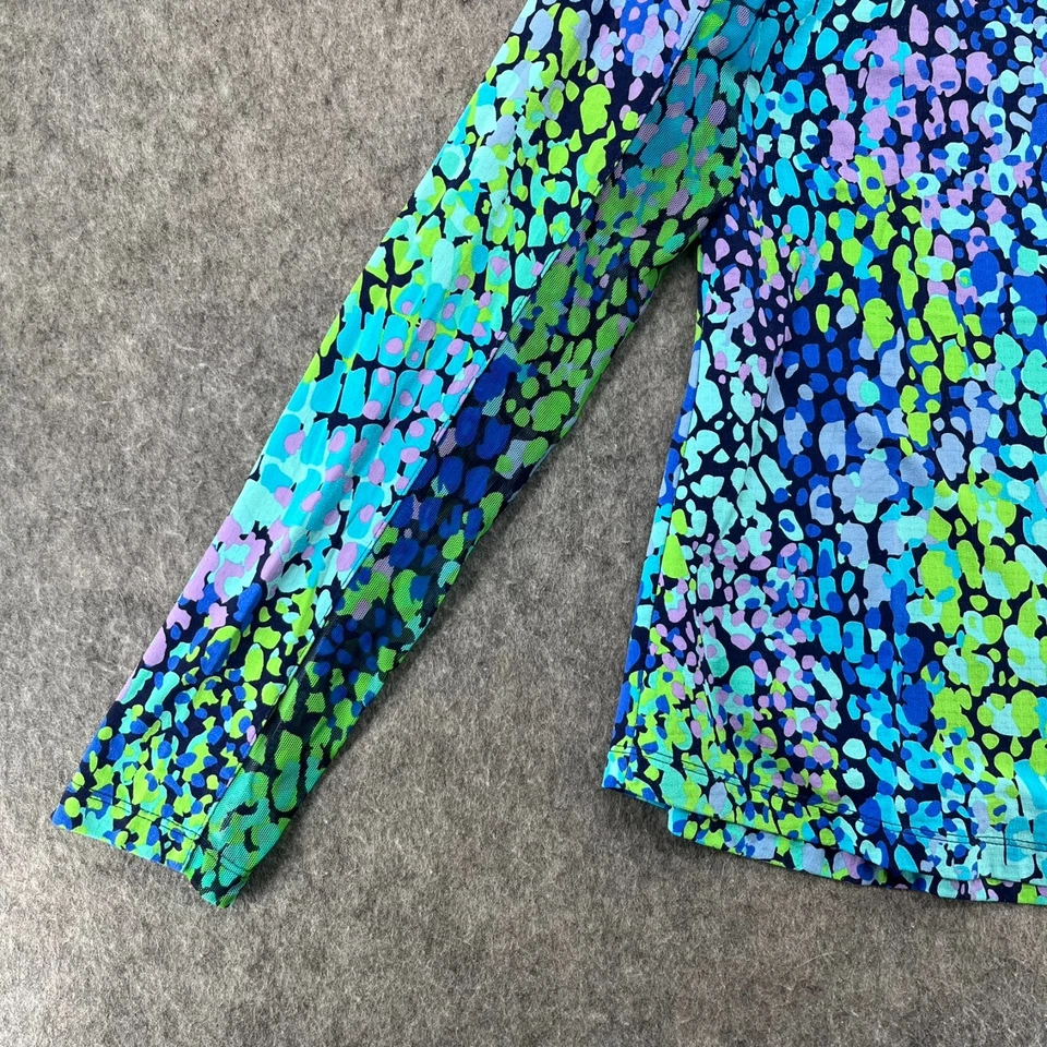 Camisa Pullover IBKUL Golf Tenis 1/4 Cremallera S Estampada Manga Larga Malla Mangas Foto 3 de 4