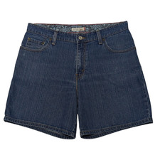 Levi s 550 Relaxed Fit Jean Shorts Womens 12 32x6.5 Mid Rise Blue Denim 2000s