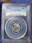 1944-S Mercury Dime, PCGS MS-66 ** Premium Quality Blazer!