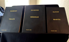 1907 Thaïs + Gounod Mireille + Flotow Marta | Spartiti Vocali Opera | E. Jurs