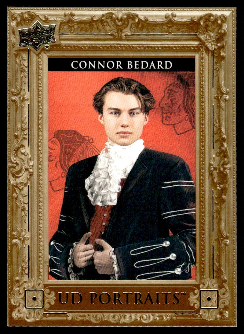 2023-24 Upper Deck UD Portraits Connor Bedard Chicago Blackhawks #P60