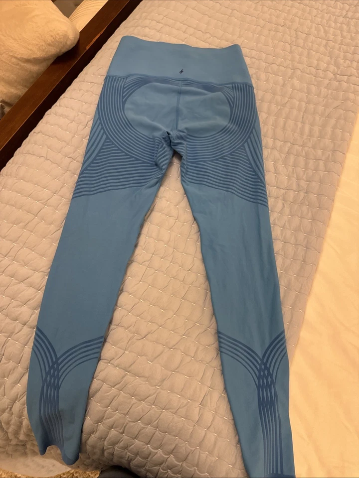 FANKA Mujer Cuerpo Esculpido Resistencia Leggings Reversibles Talla Pequeña Azul Foto 2 de 4