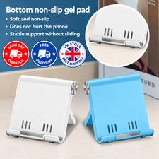 Foldable Phone Holder Stand Adjustable Desktop Mobile Tablet Support Portable UK