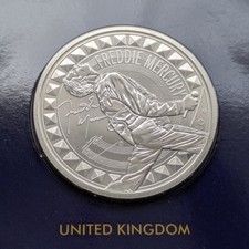 &pound;5 2025 FIVE POUNDS Queen: FREDDIE MERCURY ChangeChecker Brilliant Uncirc. coin