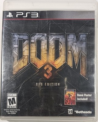 Doom 3 BFG Edition Sony PlayStation 3 PS3 Tested and Working no manual