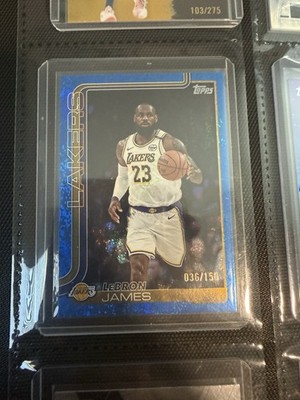 Topps LeBron James Los Angeles Lakers Serial Numbered 036/150 Basketball Card