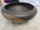 Royal Haeger USA Pottery Earth Wrap Orange Peel Lava Glaze Bowl Vase Planter