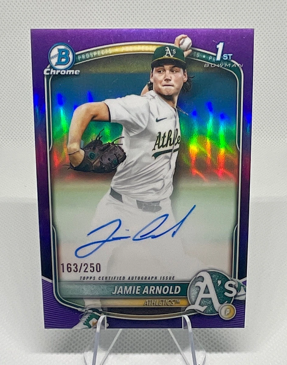 Bowman Oakland Athletics Baseball Autographed Sports Trading Cards