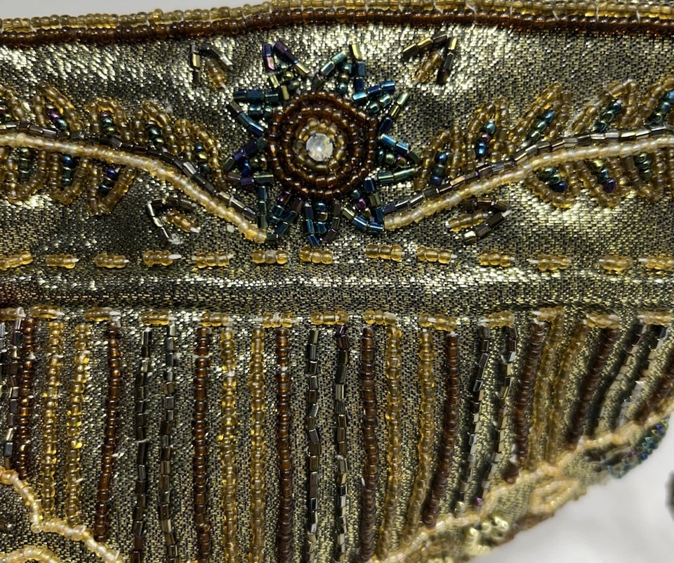 Cartera Victoriana Con Cuentas Renacimiento Retro Cordón Disfraz Gótico Foto 4 de 4