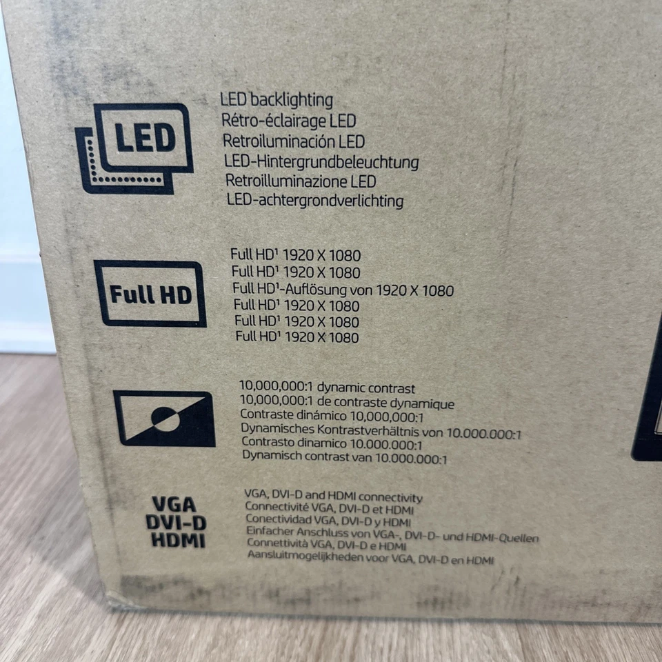 HP 22mh FHD Computer Monitor 21,5-Inch IPS Display HDMI, DisplayPort & Speakers - Image 2 of 4