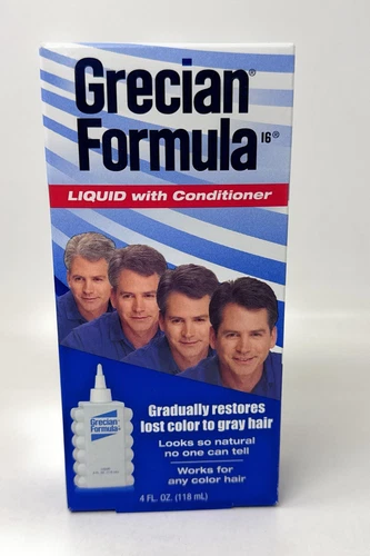 Grecian Formula 16 Liquid Conditioner Restores Lost Color To Gray Hair 4 oz