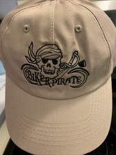 Biker Pirate Baseball Cap Hat Tampa Bay New with Tag Adjustable Khaki Tan