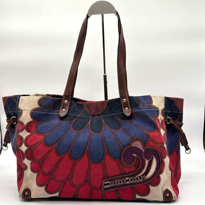 MIU MIU Vintage Floral Tote Bag - Multicolor - Pre-Owned Fair (JP)