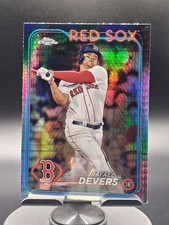 2024 Topps Chrome - Prism Refractor #93 Rafael Devers Red Sox