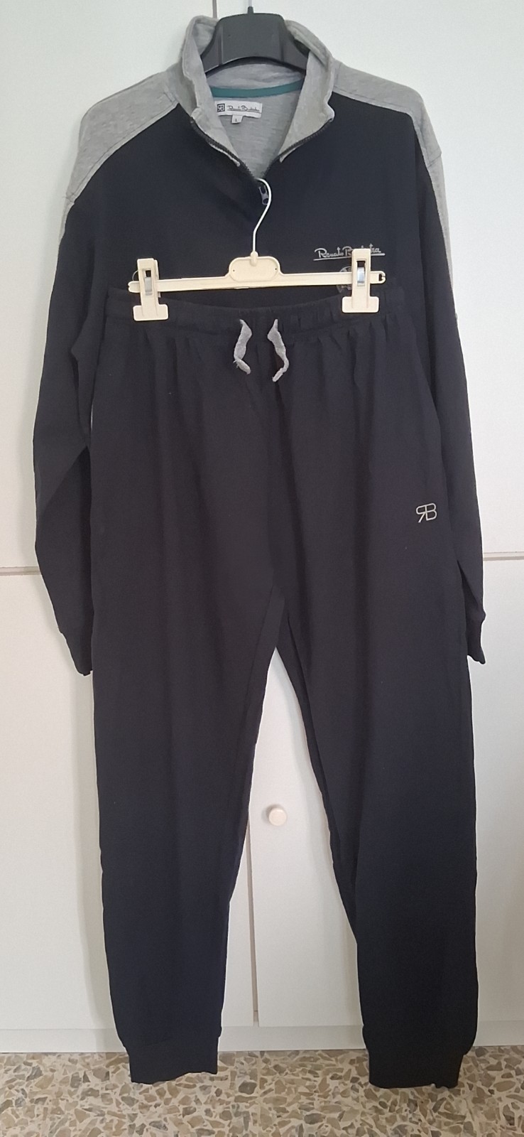 Tuta Sportiva Uomo Renato Balestra Originale - Blu Scuro e Grigio