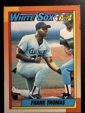 1990 Topps - Frank Thomas #414 2 Chunks Out of Name Field Border (RC)