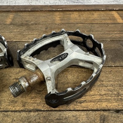 Vintage Suntour XC-II Alloy Bear Trap Pedals 9/16 XC2 80s BMX
