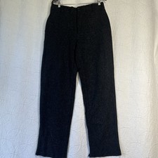 Vintage Woolrich Wool Pants Mens Size 32x33 Dark Grey Heavy Hunting Outdoor Pant