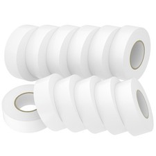 12 Pack White Electrical Tape Waterproof, 0.7 in x 66 FT High Temp Electric T...