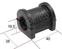 Corteco Lagerung, Stabilisator Links, Rechts, Vorderachse FüR Opel
