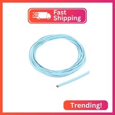DMiotech 2mm Pale Blue Leather Cord, 5m 5.5 Yards Round Leather Rope Lace Leath