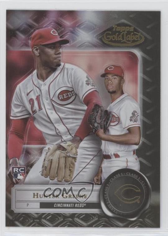 2022 Topps Gold Label Class 1 Black Hunter Greene #34 sh7