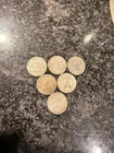 [Lot of 6] Franklin Half Dollar - 90% Silver - Estate Sale