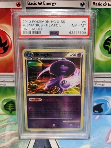 Mismagius 5/95 Heartgold Soul Silver Unleashed Reverse Holo Psa 8 NM-M