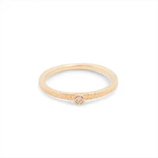 aget diamond Ring K10(YG) 0.7g 0.01