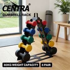Centra Dumbbell Rack Stand Steel A-Frame Home Gym Weight Storage Holder 180LB