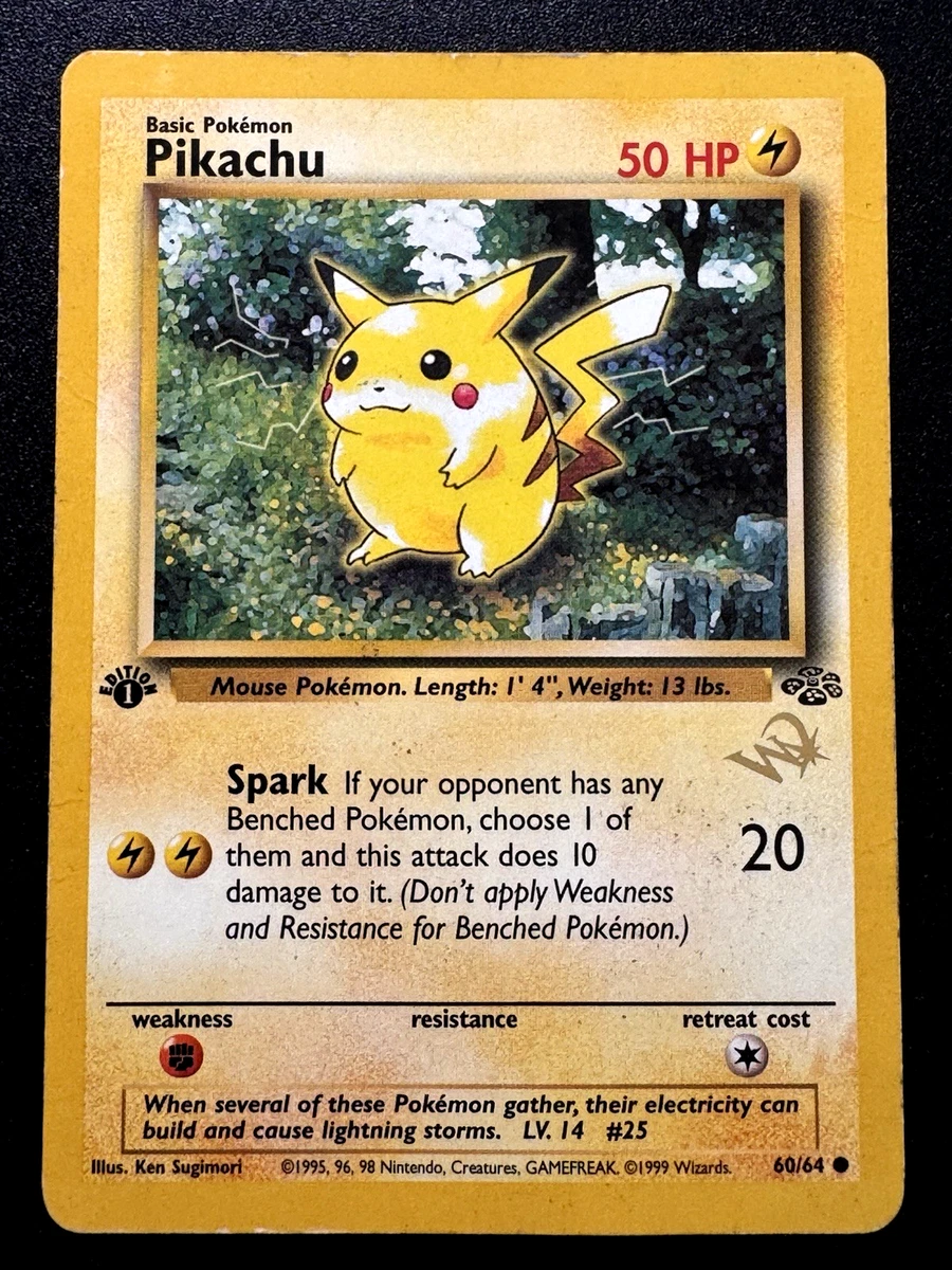 ピカチュウ　60/64 イタリア語 W stamp promo Pikachu [W Stamped] 60/64 Wotc Promo for sale | eBay