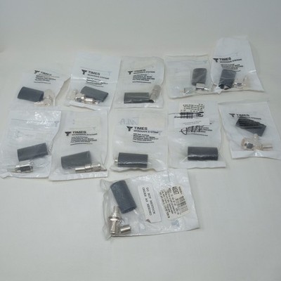 LOT OF 11 TIMES MICROWAVE SYSTEMS Connectors (TC-400's & EZ-400's)