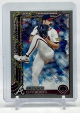2025 Topps Holiday 2 Card Silver Glitter Parallel Strider Olson Atlanta Braves