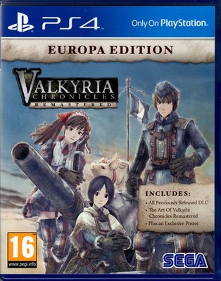 Valkyria Chronicles Remastered Europa Edition for PlayStation 4 