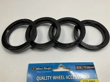 (4) White Knight C73-5660 Hub Centric Rings For Wheels 73.0mm OD, 56.60mm ID