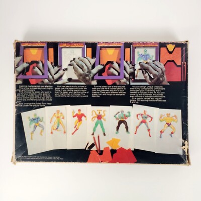 Vintage TOMY Mighty Men and Monster Maker Design Kit w/ 16 Plates