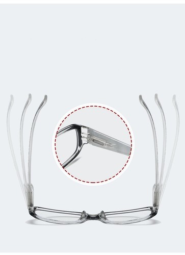 Magnifying Eyeglasses Anti Blue Light Blocking Fashion Reading Glasses Black - Picture 10 of 18