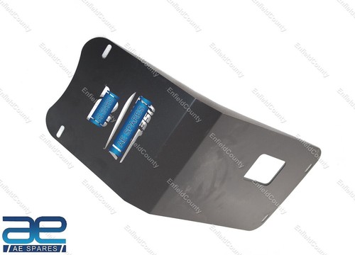 Pour Royal Enfield Meteor 350 Acier Noir Sumpguard Protection de Carter Montage - Photo 1/11