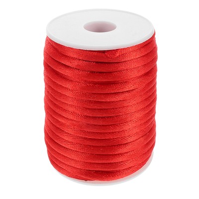 1 Roll Elastic -Schnur für Armbänder und Schmuck, die rote chinesische