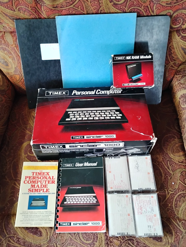 Timex Sinclair 1000 Home Computer 1016 16k RAM Expansion Untested Manual EXTRAS