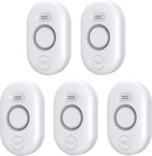 5 Pack Water Leak Detectors METAK WD60 100dB Loud Alarm Sensor Flooding Leaks