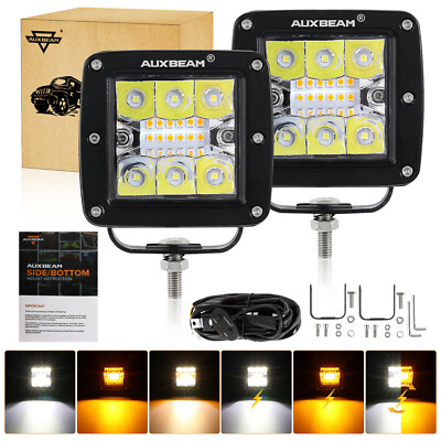 for Chevy Silverado 1500 2500 Spot LED Work Light Bar Fog Lights Pods Driving