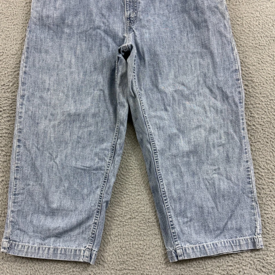 Vintage Levis Jeans Womens 16 Blue 577 Mid Rise Loose USA 90s Capri Baggy Skate - Image 3 of 4