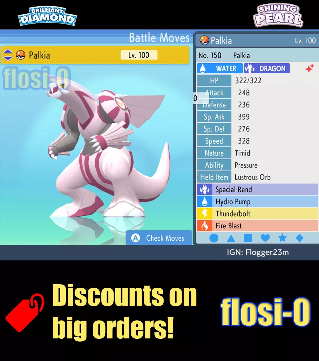 The best moveset for Palkia in Pokemon Brilliant Diamond and Shining Pearl