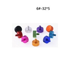 UNC 6 -32 Flat Head Knurled Thumb Screw Bolts Aluminum computer case hand grip