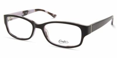 Candie's CA0198 Eyeglasses Women Black Other Rectangle 53mm New 100% Authentic