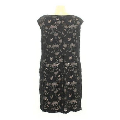 ABITO DA SERBATOIO COMPLETAMENTE FODERATO IN PIZZO NERO $90 NUOVO $90 NUOVO CON ETICHETTE 22W 54" B 1X 2X - Foto 2 di 6