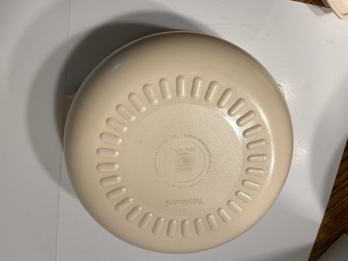 Vtg Tupperware Microwave Stack Almond 4 Piece Cooking Set 1 Qt, 13/4 Qt, 3 Qt - Zdjęcie 14 z 14